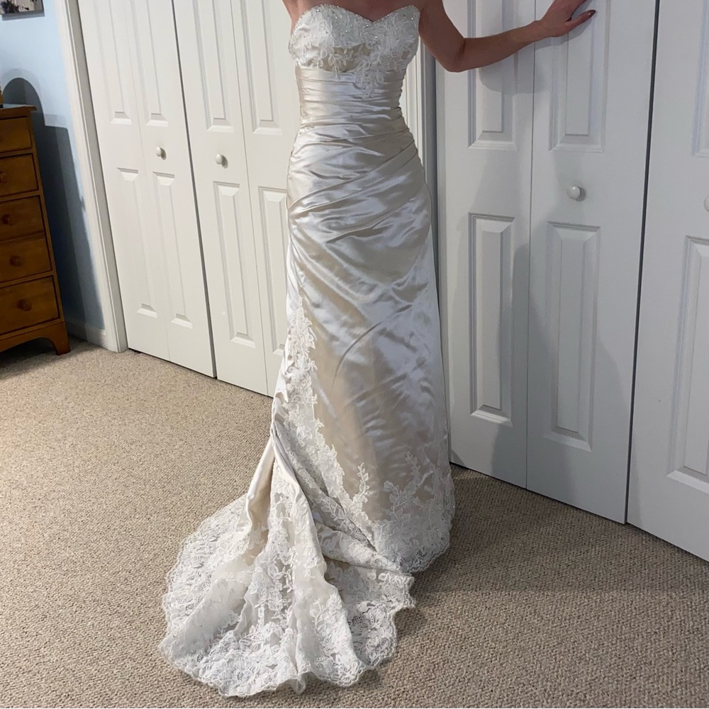 Essense of Australia Wedding Gown Bridal Dress Strapless Missing Straps